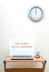 On leave until January