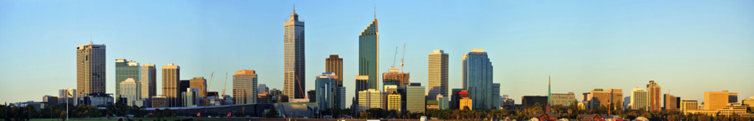 Australia City of Perth panoramic view