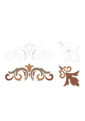 floral decoration - vector