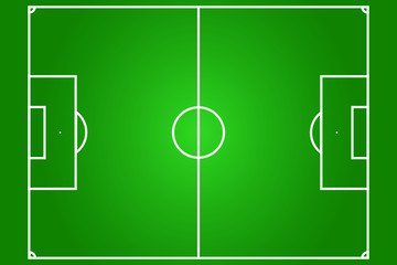 vector of football field, real proportion