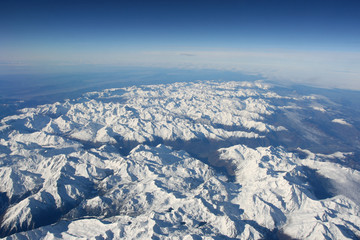 Fototapeta na wymiar Pireneje widok z lotu ptaka