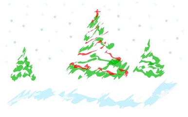christmas tree trio