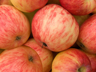Apples red an abstract background
