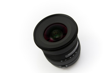camera zoom lens isolated