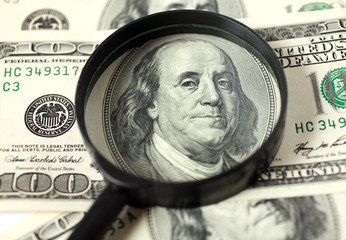 Detail of hundred dollar