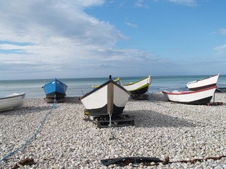 Fototapeta na wymiar Fischerboote am strand