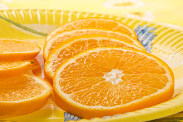 Several pieces of orange