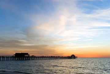 Sonnenuntergang am Pier in Naples,Florida,USA
