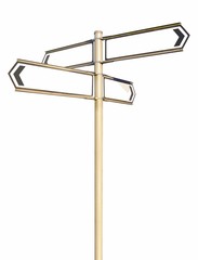 Obraz premium Blank road sign