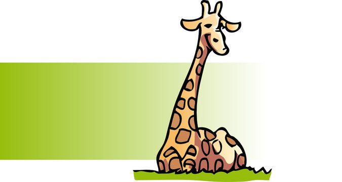 girafe couchee