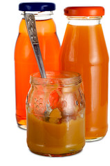 Two bottles and puree