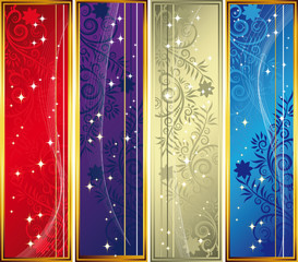 Set of vertical banners