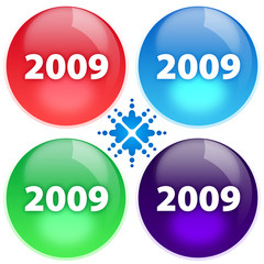 Four buttons with highlight