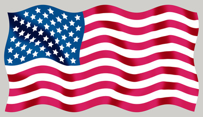 Fototapeta premium USA - flying flag