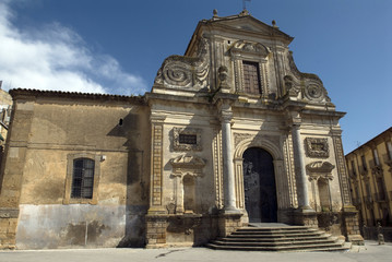 Fototapeta na wymiar Bazylika Świętego Jakuba, Caltagirone, Sizilien