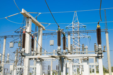 high-voltage substation