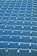 Fototapeta premium row of blue event seats
