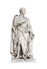 Fototapeta na wymiar Statua Amerigo Vespucci, Loggia Uffizi, Florencja