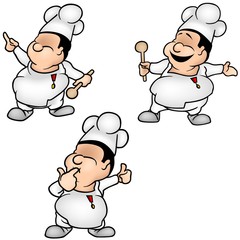 Cook Set 1 - colored cartoon illustrations