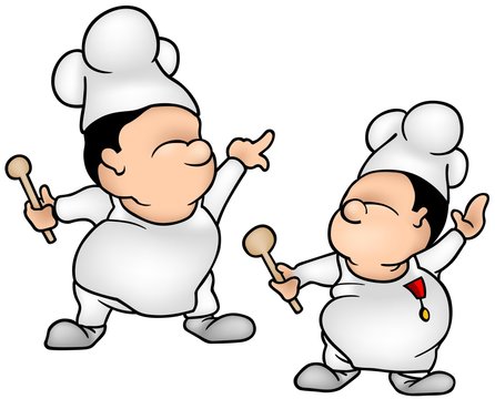 Cook Set 2 - colored cartoon illustrations