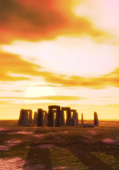 stonehenge tramonto