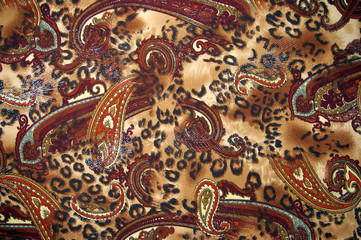 Silk fabrics. Texture and background