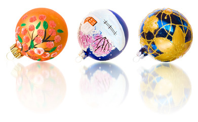 multi color christmas decorations