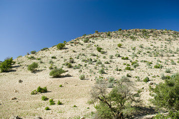 gravel road in Morocco