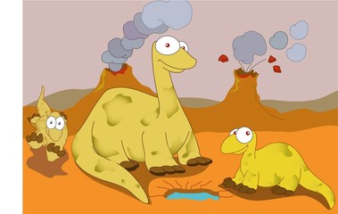familia dinosaurio © franric