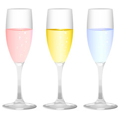 champagne glass vector