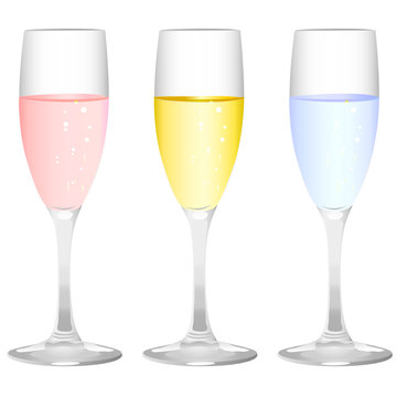 champagne glass vector