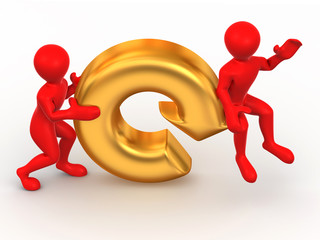 Two men with Refresh symbol