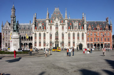 Naklejka premium Brügge 13 Provinciaalhof