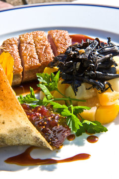 grilled duck breast