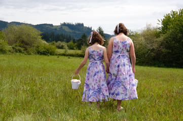 Flowergirls at a wedding