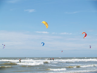 Kite Surfing in Holland