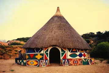 Gordijnen Afrikaanse hut © Anke van Wyk