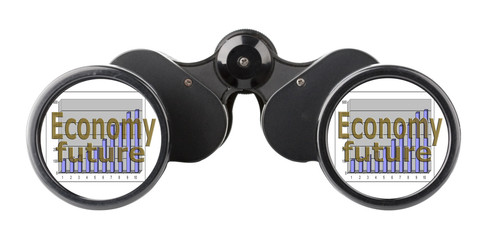 economy concept binoculars