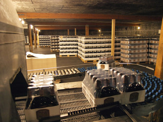 Brewery warehouse packaging line