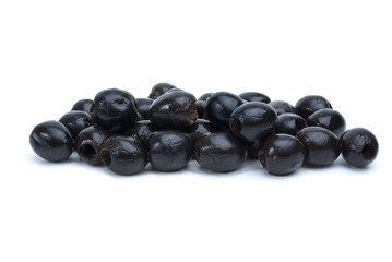 Some pitted black olives