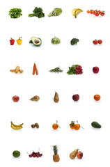 Variete de fruits et legumes