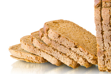 cut loaf of bread