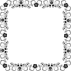 Abstract valentines frame
