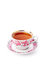 Elegant porcelain cup of tea