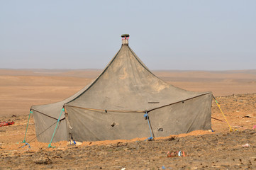 Berber tent in the Sahara desert, Morocco Africa