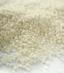 White rice close up texture. Background pattern