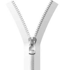 Vector white zipper © piai