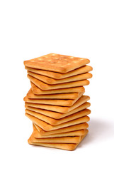 Pile cookies in spiral form