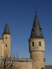Fototapeta na wymiar Torreon północnej Alcazar de Segovia-2
