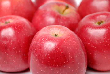 Background from red apples